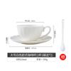 Juego de Tazas de Café de Porcelana Ósea Jingdezhen, Juego Sencillo Estilo Europeo para el Té de la Tarde, Tazas de Café para el Hogar con Platillo y Borde Dorado