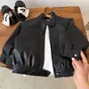 Jaqueta Infantil 26 Outono Novo Estilo Coreano Gola Alta Cor Sólida Jaqueta de Couro para Meninos e Meninas, Casaco de Couro Simples e Estiloso para Crianças Pequenas