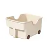 Nueva Caja de Almacenamiento para Gabinete de PP Engrosado con Ruedas Asa de Refrigerador de Cocina Caja de Almacenamiento para Condimentos y Artículos Varios Caja de Almacenamiento