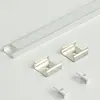Barra de luz LED dura luz suave com kit de luz de fita LED acessórios de luz de armário concha de canal de alumínio em forma de U luz suspensa
