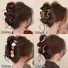 Pinza Elegante Grande Estilo Coreano para Cabello Grueso, Nuevo Pasador Exquisito de Gama Alta para Mujeres, Pinza de Tiburón para la Parte Posterior de la Cabeza, Accesorio para el Cabello