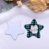 Adesivo de Coelho Estrela Desenho Animado Fofo Acrílico Impresso Clipe Lateral DIY Ímã de Geladeira Corrente para Celular Flores para Sapato Acessórios