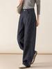 Jeans de Pierna Ancha Forma de Capullo Retro Azul de Algodón y Lino Xinge para Mujer 2025 Otoño Versión Estrecha Pantalones Banana Pantalones Hoces Antidesvanecimiento