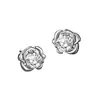 Brincos de Flor Românticos e Exquisitos para Mulheres, Design Fresco, Brincos de Diamante Brilhantes de Alta Qualidade, Brincos para Roupas de Trabalho para Namoradas e Melhores Amigas
