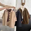 Jaqueta corta-vento infantil 2026 Nova Primavera e Outono Estilo Coreano Moda Masculina Roupa Externa Comprimento Médio Bebê Versátil Casual Top