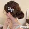 Presilha de Cabelo Bico de Pato Floral para Mulheres, Novo Presilha Lateral de Franja High-End 2026, Linda Presilha de Cabelo, Acessório de Cabelo, Presilha de Cabelo para Cabelo Solto