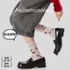 Novas meias de algodão tricotadas para outono e inverno para mulheres, meias sem costura de cano médio, nicho, artísticas, retrô, estilo japonês, fofas