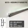 Zoclo Luminoso de Aleación de Aluminio Ultraestrecho 2cm Minimalista Invisible Tira de Luz de Silicona Línea de Piso Línea de Pie Curva