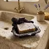 Plato para Jabón con Forma de Ángel Retro Creativo Simple de Hierro Fundido Hecho a Mano Adorno Decoración para Baño de Villa en Casa