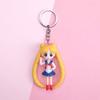 6 Pingentes Chaveiro Sailor Moon, Pingentes Decorativos para Mochila Escolar de Estudante, Pequenos Presentes Prontos para Atacado