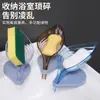 Jabonera de Hoja Baño Ventosa Sin Perforaciones Soporte para Jabón Cocina Inodoro Jabonera Drenante Estante de Almacenamiento Creativo