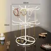Suporte Giratório para Colares Cabide de Joias Prateleira de Armazenamento de Joias para Mesa Suporte para Brincos Rack de Exibição para Pulseiras e Contas