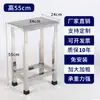 Banqueta Quadrada de Aço Inoxidável, Banqueta Espessa para Oficina de Laboratório sem Poeira, Banqueta Alta para Hospital e Escola, Banqueta de Operação para Trabalhador de Fábrica de Alimentos