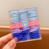 Bandas de Goma para Niñas que No Dañan el Cabello Banda de Goma Color Caramelo Cuerda para Cola de Caballo Lazo para Bebé Anillo para el Cabello con Tirón Pequeño
