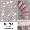 Carcasa Estampada del Pequeño Libro Rojo Pegatinas para Uñas Mariposa Serpentina Aurora Uñas Color Rosa Glaseado Tridimensional Avanzado
