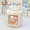 Caneta Pen Conner Pig Papelaria Estudantil Presente Ornatos Infantis Meninas Caixa de Armazenamento Multifuncional para Mesa de Escritório Desktop