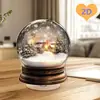 Impresión Plana Transfronteriza 2D Plano Rotación de 360 Grados Escena de Nieve Casa de Pingüinos Decoración de Escritorio Interior y Exterior Festival