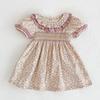 Nuevo Verano Estilo Coreano Mameluco Harem Floral para Bebé Niñas Vestido de Princesa de Encaje Ropa de Hermana Niños