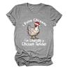 Crío Gallinas Soy Literalmente a la Moda Camiseta de Manga Corta Estación Independiente de Ebay