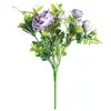 Macaron rosa flor artificial planta artificial Hortensia sosteniendo flor decoración de boda bonsái casero flor falsa transfronteriza