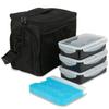 Bolsa para lonchera de tres compartimentos, bolsa para lonchera de papel de aluminio aislada, bolsa aislante de gran capacidad, bolsa para lonchera congelada rápida para mantener el frío, bolsa para lonchera