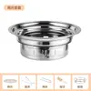 Malla para Barbacoa de Acero Inoxidable Redonda Exterior Barbacoa Grande Estilo Coreano Gruesa Rodeada Cortina de Malla para Barbacoa de Té Estante de Malla para Barbacoa