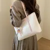 Bolsa Tote Casual Elegante e Fashion com Grande Capacidade Novo Modelo 2026 de Ombro Único Estilo Coreano Simples para Mulheres