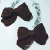 Acessórios de Lã Caxemira Pequena Escama de Peixes Laço Tricotado Acessórios de Cabelo Grampo de Cabelo Semiacabado Roupas Sapatos e Meias Acessórios