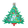 Globos de Papel de Aluminio Navideños Papá Noel Nochebuena Decoración para Fiesta Festiva Globos de Papel de Aluminio Venta al por Mayor Transfronteriza