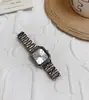 Reloj de Cuarzo con Correa de Acero Cuadrada al por Mayor, Sencillo, Moderno y de Alta Gama, Reloj para Niñas, Reloj Cuadrado, Suministro de Relojes para Mujer