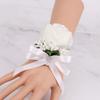 Nudo de Suministro Transfronterizo Corsage de Boda Tienda de Fábrica Occidental Stock Rápido Bayas Simulación Corsage de Rosa Individual