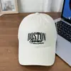 2026 Novo Estilo Bordado de Letra Boné de Beisebol Boston Top Macio Circunferência Craniana Grande Unissex Chapéu para Todas as Estações Estilo Coreano