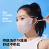 Mascarilla de Hielo Transpirable de Verano con Protección UV para Proteger los Ojos, para Viajes Diarios, con Soporte Interno de Hueso de Pescado, Mascarilla 3D con Sensación de Hielo para Proteger del Sol