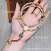 Pulseira e Colar Original com Novo Design de Estrela e Lua Bodhi Multicamadas, Uso Duplo, Combinado com Contas Dzi de Ágata, Ouro Areia e Pérolas Sherpa