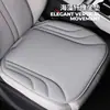 Cojín de asiento de coche de algodón látex de alta gama, una sola pieza, apto para todas las estaciones, almohadilla de asiento de cuero gamuza, tacto premium, cojín de asiento ventilado y transpirable
