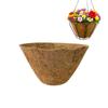 Cesta de Flores Redonda de Fibra de Coco Transfronteriza, Revestimiento de Fibra de Coco para Media Pared, Revestimiento de Cesta para Maceta de Fibra de Coco, Cesta Colgante, Jardinería Doméstica