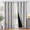 Nuevas cortinas opacas de pongee con recubrimiento de lámina dorada y plateada transfronterizas de Amazon para sala de estar y dormitorio, cortinas bloqueadoras de sol, hechas a medida