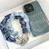 Recomendación de Lanyard para Teléfono Móvil Correa de Muñeca Retro de Mezclilla Lanyard de Seguridad Anti-Pérdida para Teléfono Cadena Corta de Teléfono Salchicha
