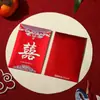 Envelope de Presente de Casamento para Troca de Nome, Presente de Retorno de Casamento de Mil Yuan, Pequeno Envelope Vermelho com o Caractere "Felicidade Dupla" para Bloquear a Porta, Mini Pacote Vermelho Criativo