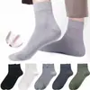Calcetines de Invierno, Calcetines de Encaje con Lunares en Bloques de Color Cálido, Calcetines Versátiles Suaves de Media Pantorrilla, Calcetines para Mujer, Calcetines Apilables al por Mayor