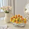 Bola Dorada Flor Artificial Bola de Flores Crisantemo Decoración para el Hogar Sala de Estar Diente de León Arreglo Floral DIY Materiales Comercio Exterior Transfronterizo