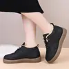 Botas de Algodón Impermeables, Antideslizantes, Cómodas, Versátiles, Zapatos de Mamá, Zapatos Planos, Zapatos de Tela del Viejo Beijing, Botas de Nieve Cálidas con Forro de Felpa de Invierno