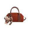 Bolsa de Boliche de Mão Estilo Coreano Feminina 2024 Nova Bolsa de Ombro de Moda Vintage Fosca Texturizada Crossbody Pequena Bolsa Quadrada