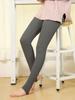 Leggings de Algodón Acanalado para Mujer Otoño e Invierno, Engrosados, Ajustados, de Cintura Alta, Medias con Pies, Pantimedias, Pantalones Skinny