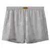 Cueca Boxer Masculina Huajielong, Cor Sólida Rosa Texturizado, Seda Gelo, Cintura Média, Tamanho Grande, Respirável, Disponível para Dropshipping
