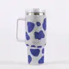Taza de Coche de 40 oz Pegamento Diamante Hielo Taza Acero Inoxidable Stanley Termo Taza Gran Capacidad Acero Inoxidable Termo Taza Personalización