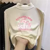 Top Básico de Manga Larga Casual De Rong para Niños Colección Otoño/Invierno 2026 Nuevo Top de Otoño para Niñas con Cuello Semi-Alto