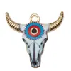 Transfronterizo 125 Goteo de aceite Fantasma de Halloween Calavera Murciélago Muerte Colgante DIY Pulsera Llavero Colgante de Joyería