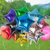 Globo de película de aluminio de 18 pulgadas con forma de estrella de cinco puntas de amor publicidad impresión de LOGO código bidimensional escuela centro comercial tienda diseño publicidad