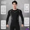 Mallas de Secado Rápido, Ropa Deportiva y de Fitness, Trajes para Hombre, Pantalones de Correr, Ropa de Entrenamiento para Ciclismo, Trajes Casuales, Mangas Largas de Alta Elasticidad